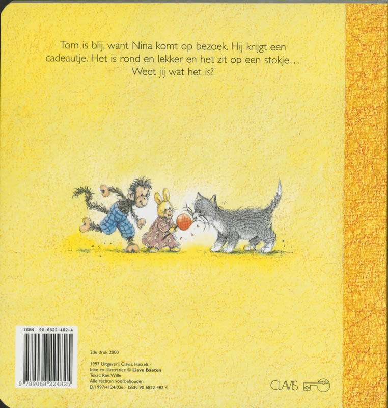 Snoep op stokjes / Tom en Nina... achterkant