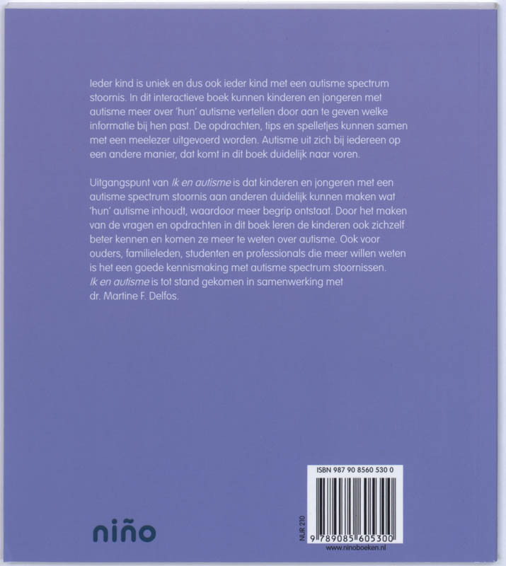 Ik en autisme achterkant