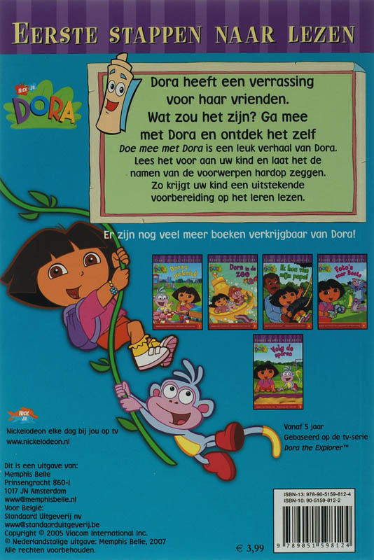 Dora / Doe mee met Dora / Dora achterkant