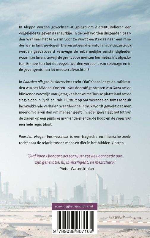 Paarden vliegen businessclass achterkant