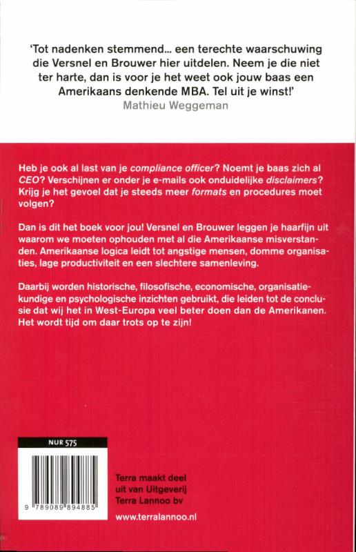 Stop De Amerikanen! achterkant