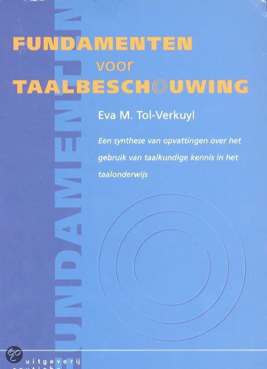 FUNDAMENTEN V TAALBESCHOUWING DR 1