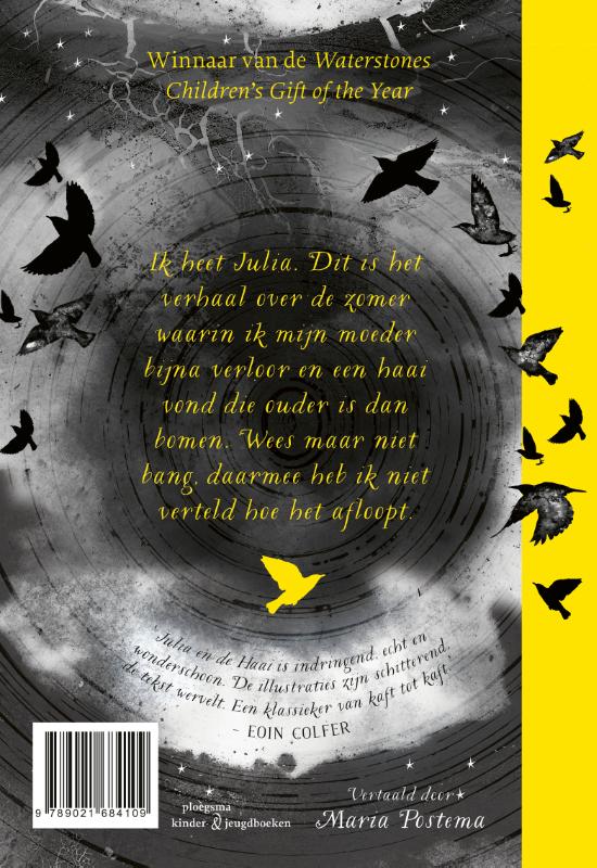 Julia en de haai achterkant