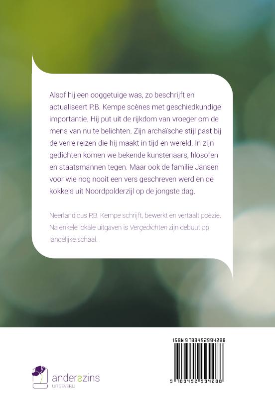 Vergedichten achterkant