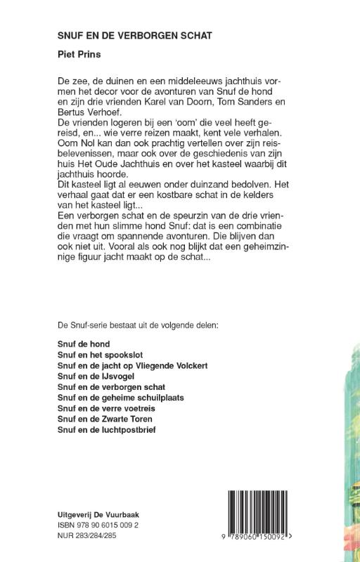 Snuf en de verborgen schat / Snuf-serie achterkant
