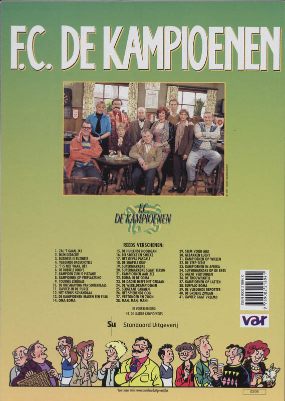 Xavier gaat vreemd / F.C. De Kampioenen / 41 achterkant