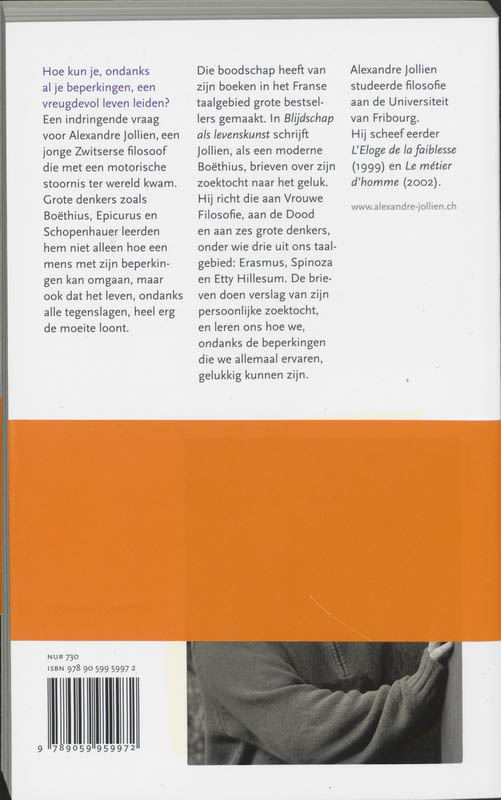 Blijdschap Als Levenskunst achterkant