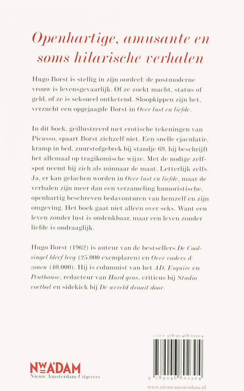 Over lust en liefde achterkant