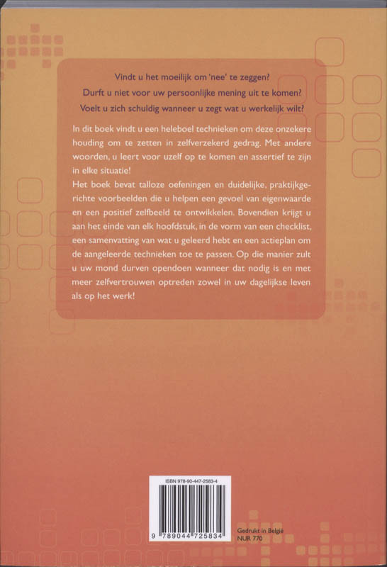 Kom op voor jezelf! achterkant