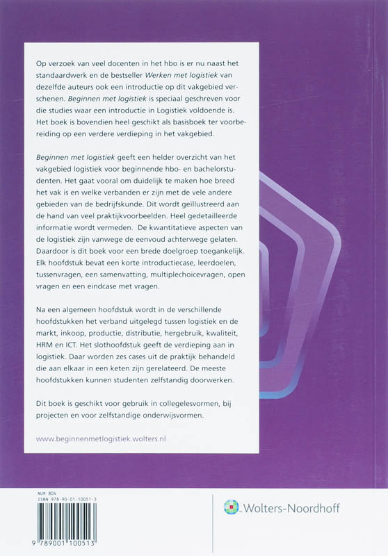 Beginnen Met Logistiek achterkant