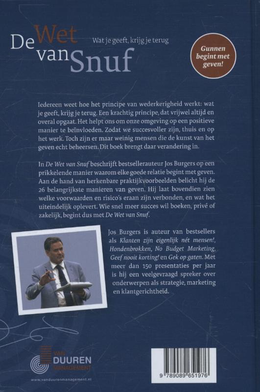 De wet van snuf achterkant