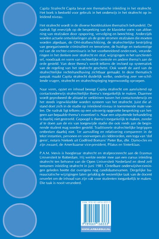 Capita strafrecht / Ars Aequi Cahiers achterkant