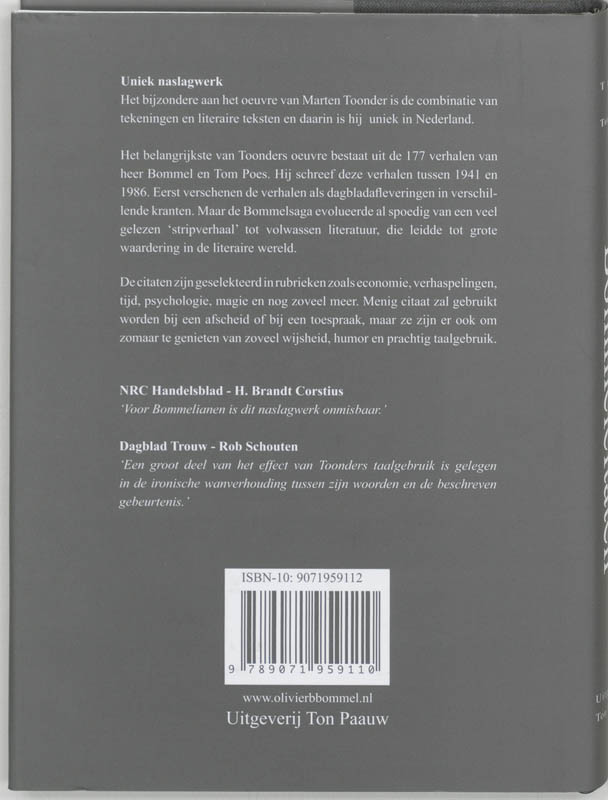 Bommelcitaten achterkant