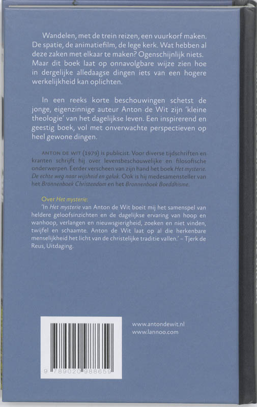 Een kleine theologie van gewone dingen achterkant