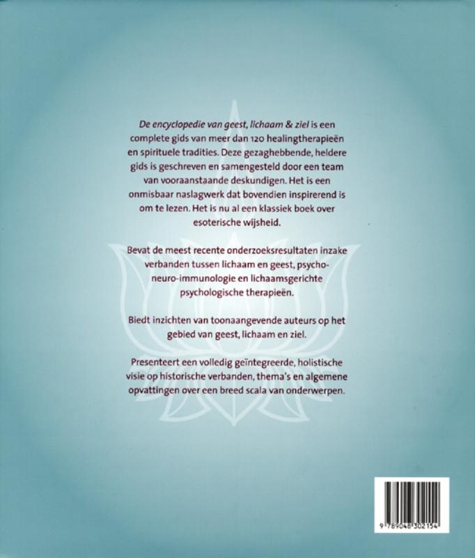 De encyclopedie van geest, lichaam & ziel achterkant