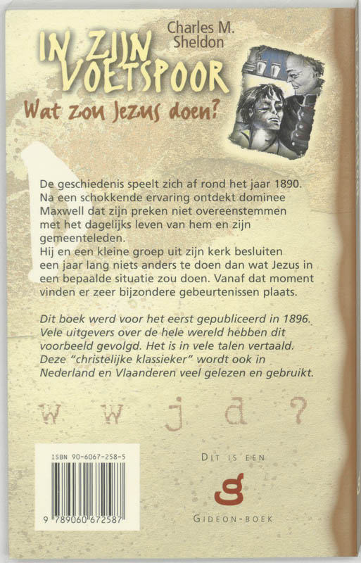In zijn voetspoor achterkant