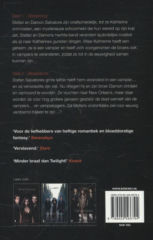 The Vampire Diaries 1 - Oorsprong en Bloeddorst achterkant