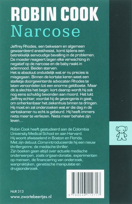 Narcose / Zwarte beertjes / 2443 achterkant