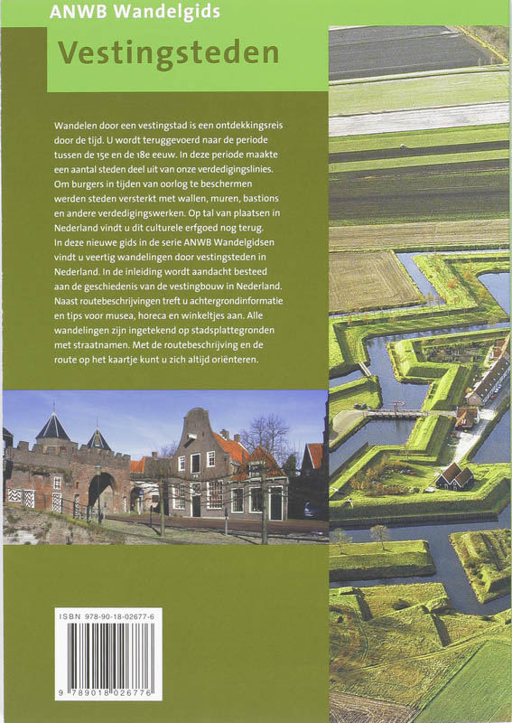 Vestingsteden / ANWB wandelgids achterkant