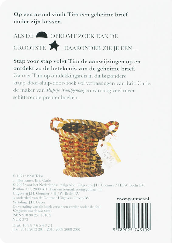 De geheime brief achterkant