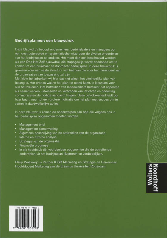 Bedrijfsplanner achterkant