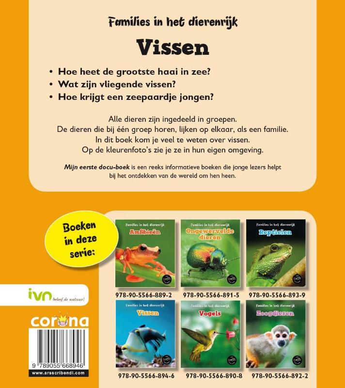 Vissen / Families in het dierenrijk achterkant