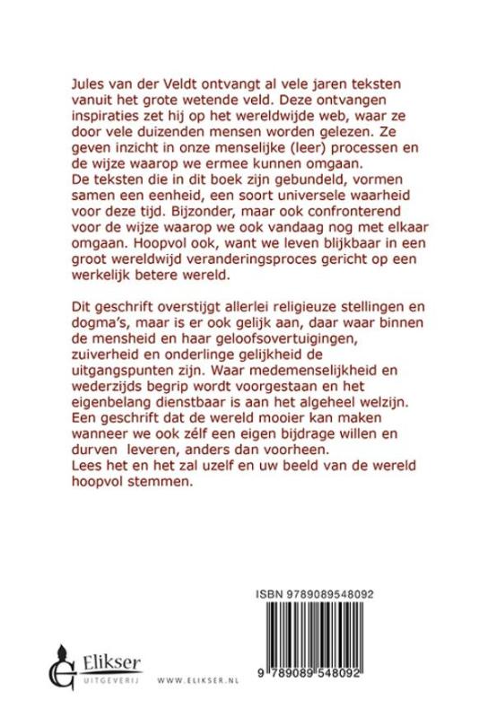 Waarachtig leven achterkant