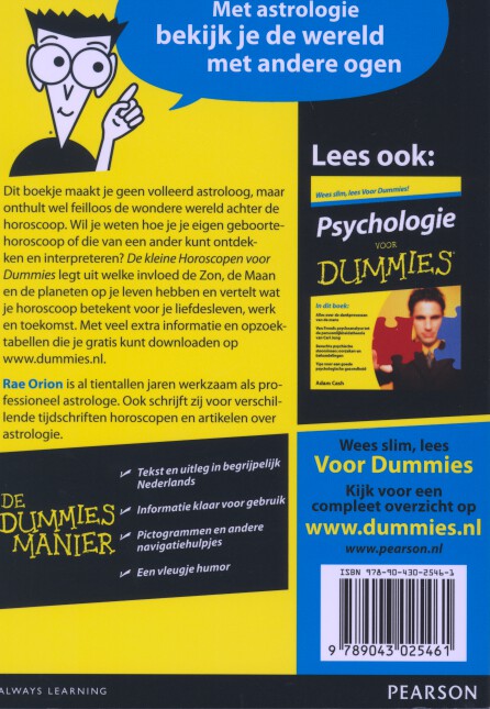 De kleine horoscopen voor dummies / Voor Dummies achterkant