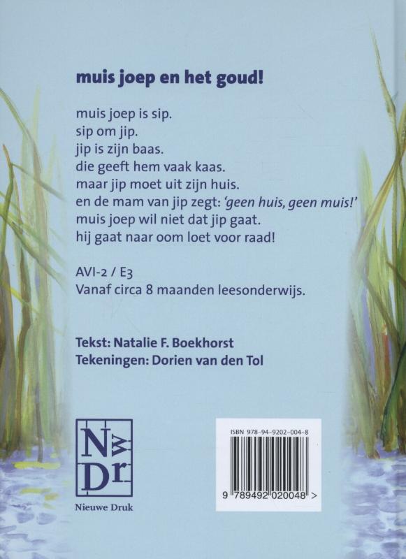 Muis joep en het goud! achterkant