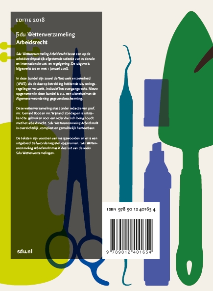 Sdu Wettenverzameling Arbeidsrecht. Editie 2018 / Sdu wettenverzameling achterkant