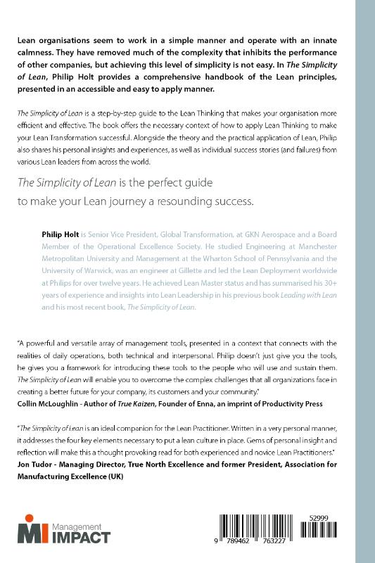 The Simplicity of Lean achterkant