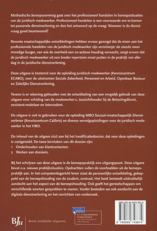 Bronnenboeken MBO  -   Methodische beroepsvorming achterkant