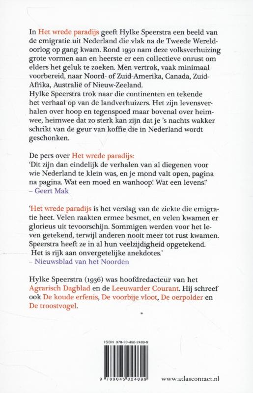 Het wrede paradijs achterkant