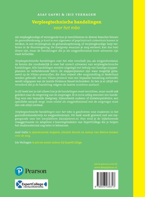 Verpleegtechnische handelingen voor het MBO achterkant