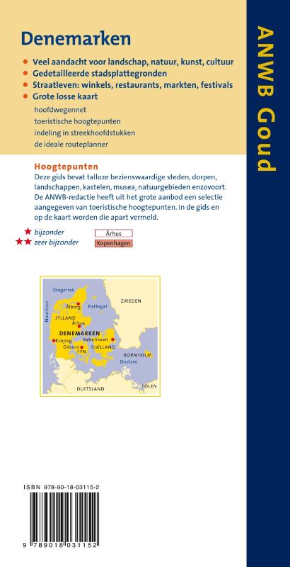 Denemarken / ANWB goud achterkant