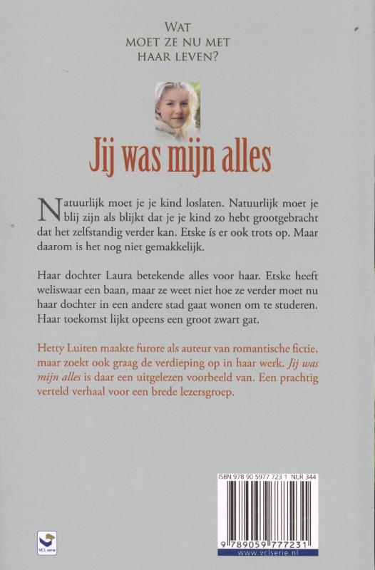 Jij Was Mijn Alles achterkant