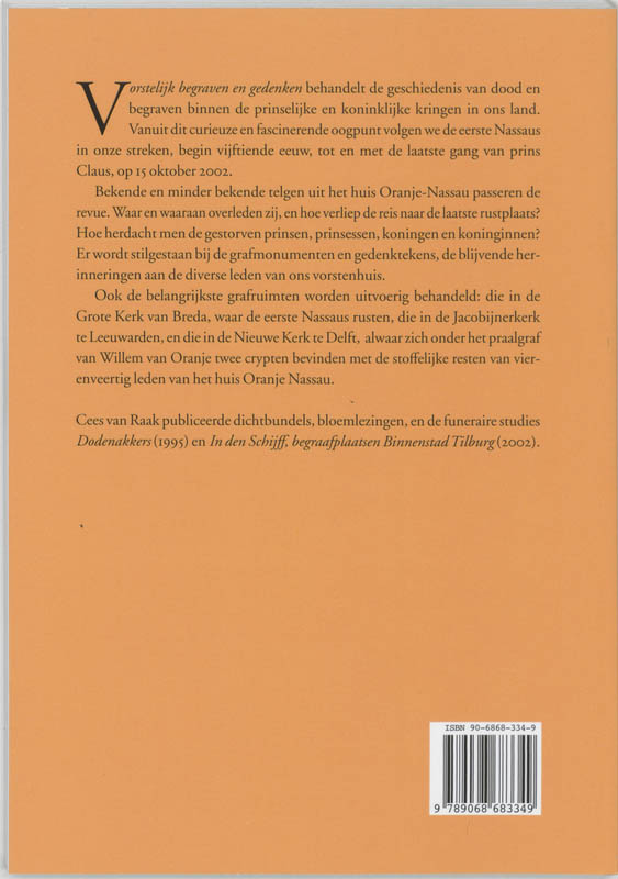 Vorstelijk begraven en gedenken achterkant