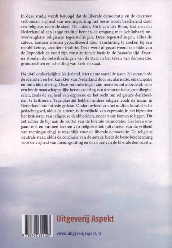 De verhouding van staat en religie in een veranderende Nederlandse samenleving achterkant