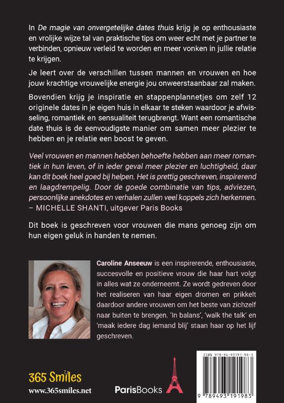 De magie van onvergetelijke dates thuis achterkant