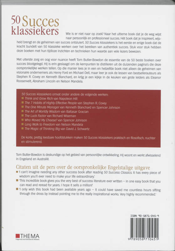 50 Succes Klassiekers achterkant