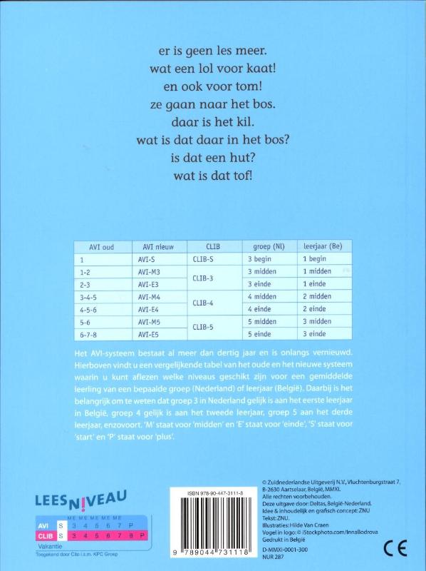 Een hut in het bos / Tijd voor een boek achterkant