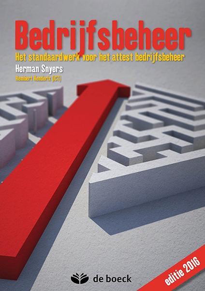 Bedrijfsbeheer 2016