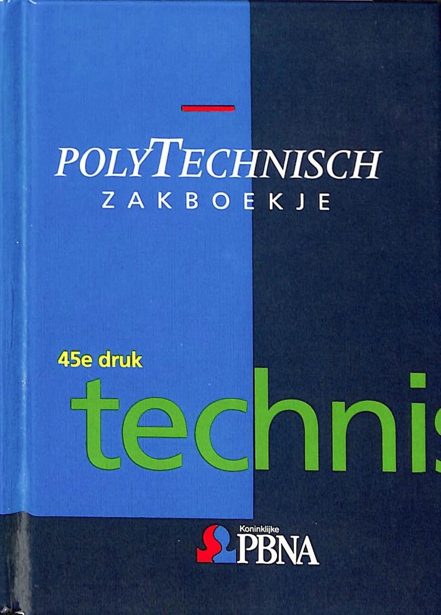 POLY-TECHNISCH ZAKBOEKJE (47E DR)
