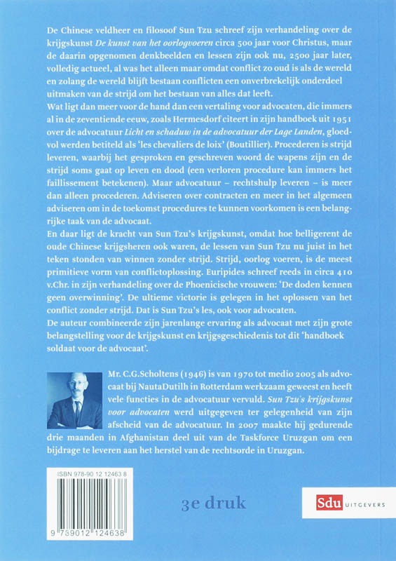 Sun Tzu's krijgskunst van Advocaten achterkant