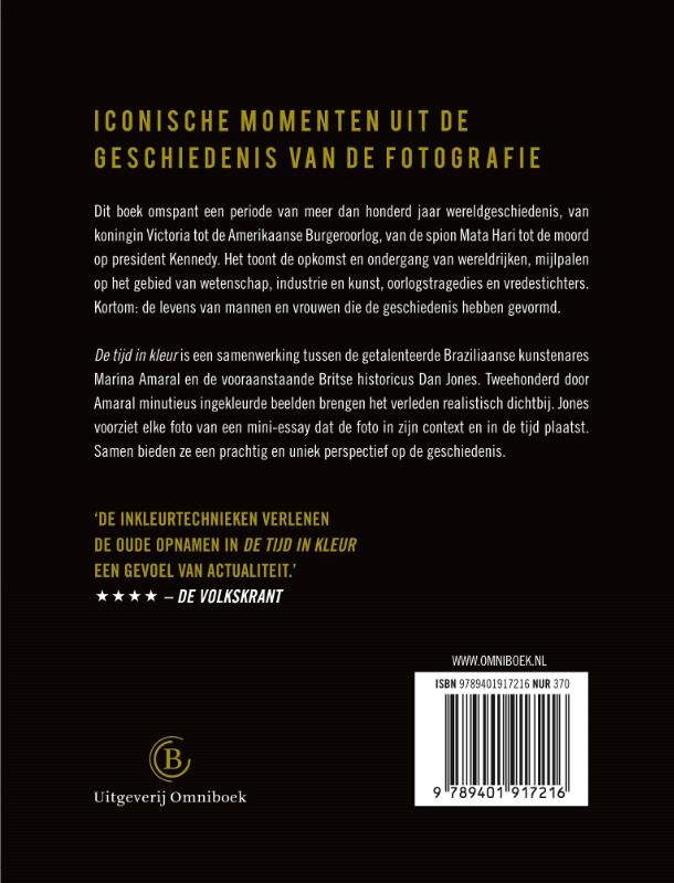 De tijd in kleur achterkant