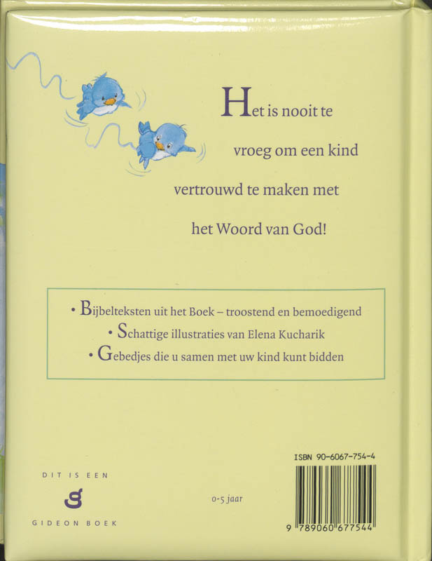 Bijbel voor kleine schatjes achterkant