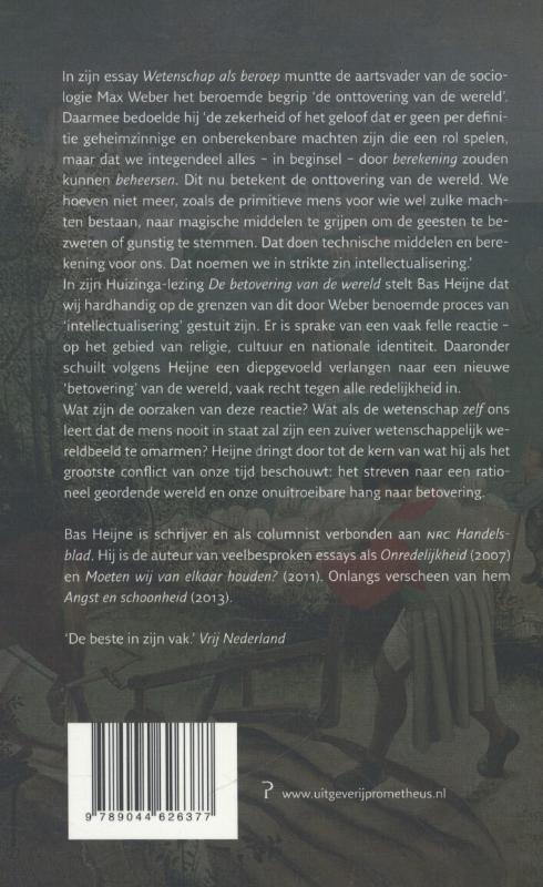 De betovering van de wereld achterkant