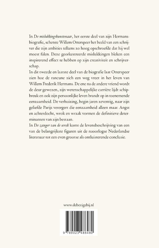 De zanger van de wrok 2 (1953-1995) achterkant