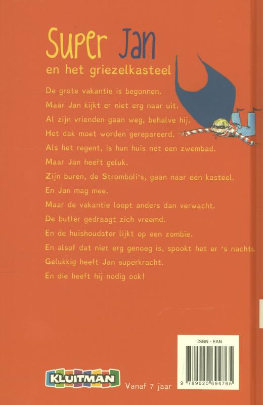 Super Jan - Super Jan en het griezelkasteel achterkant