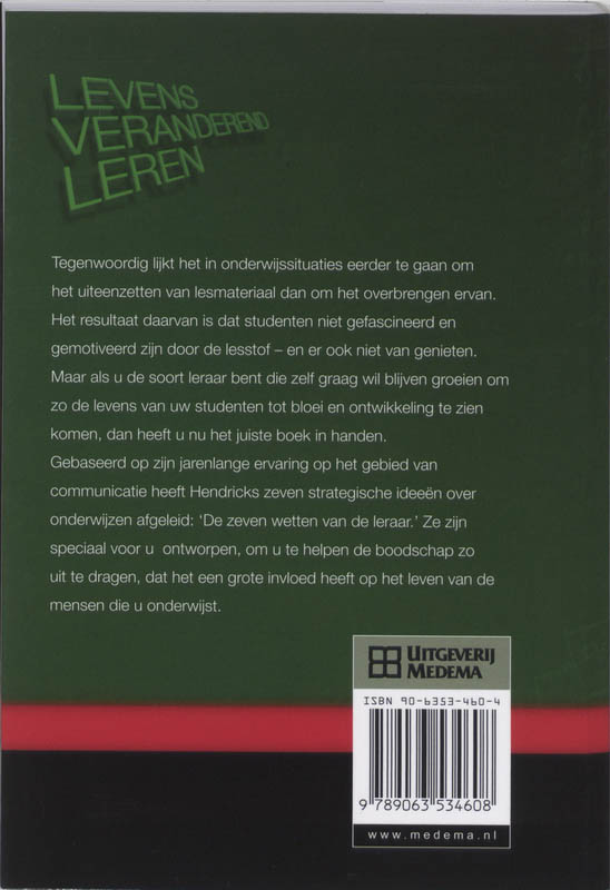 Levensveranderend leren / Telos achterkant